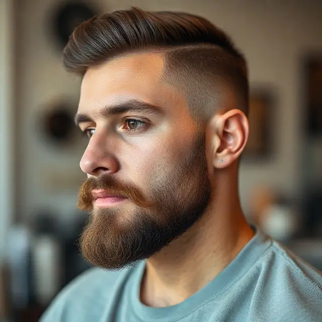 Client after beard trim