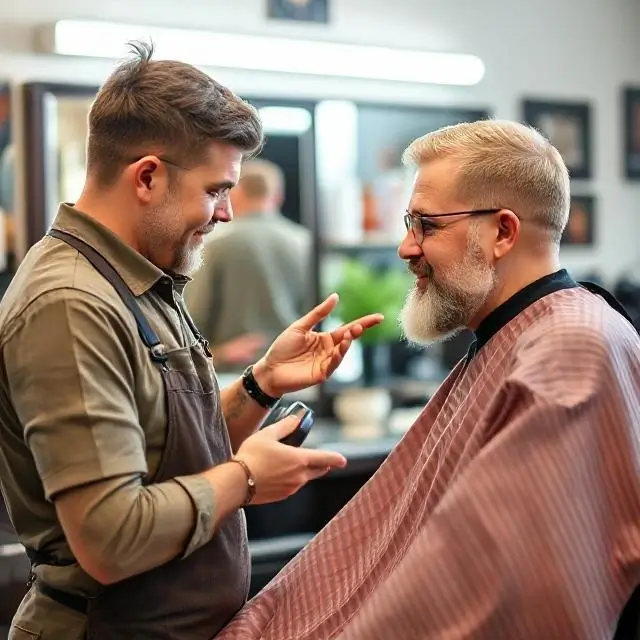 Portrait of Master Barber Arthur Pendleton