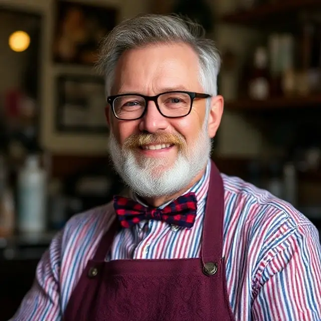 Portrait of Leo Maxwell, Senior Barber