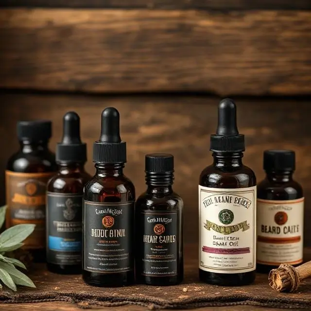 A collection of beard oils